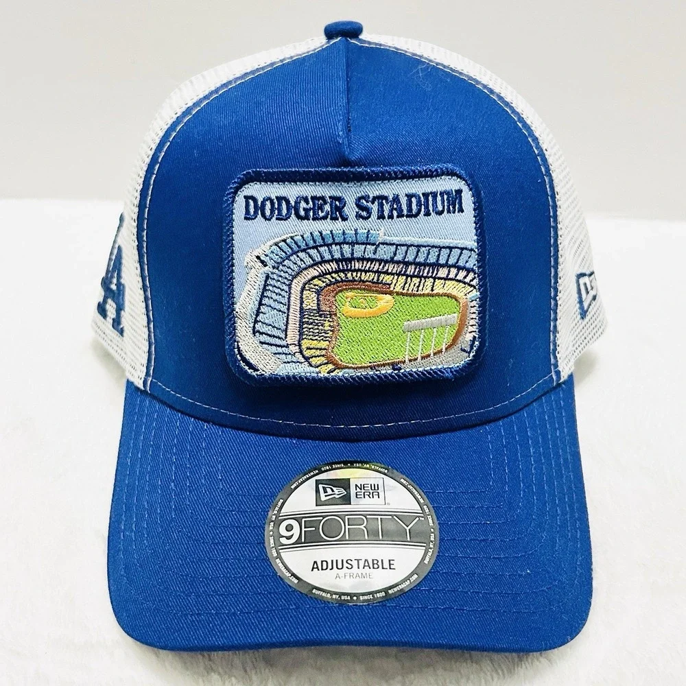 New Era Los‎ Angeles Dodgers Stadium 9FORTY A-Frame Snapback Hat Cap Adjustable